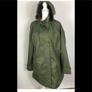 Yoki Women’Jacket SZ 1XL Outerwear Olive Hooded